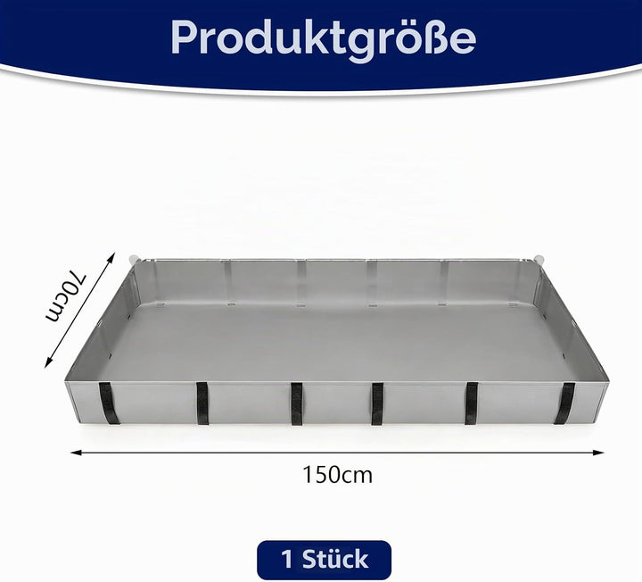 Wasserdicht Haustier Laufgittermatte 150×70×10 cm – Oxford Stoff Käfig Liner, Waschbare Urinmatte, B