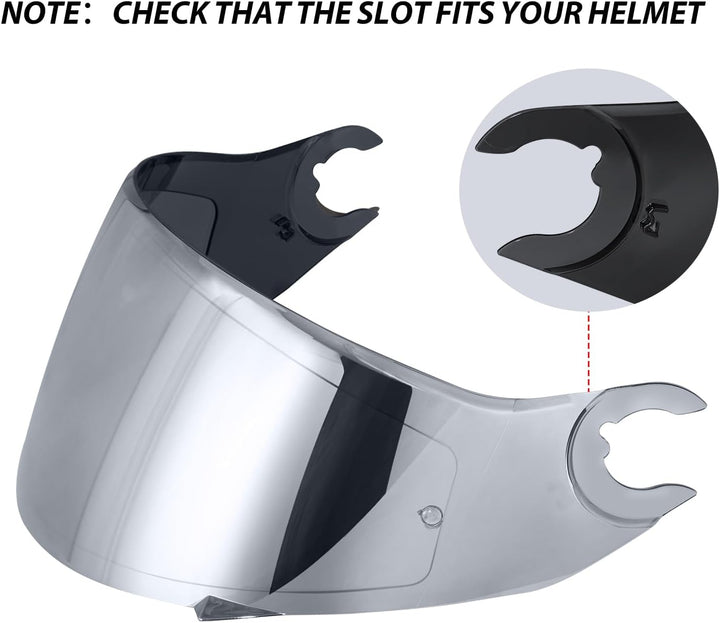 Helmvisier für Shark D Skwal D-Skwal 2 Spartan,Motorradhelm Visier,Motorrad Windschutz Helm Objektiv