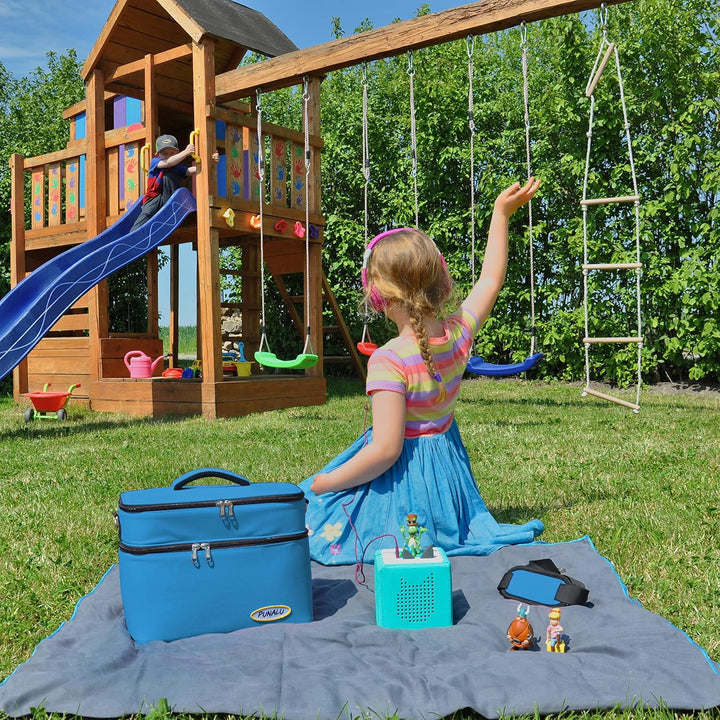 Toniebox Tasche XL kompatibel mit Toniebox 1 & 2 – Platz für bis zu 68 Hörfiguren, Kopfhörer & Lades