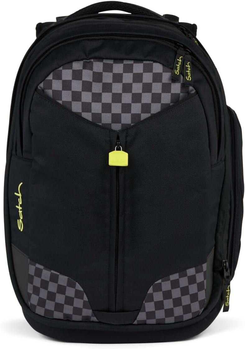 Satch Match Schulrucksack Set 3tlg. (Dark Skate) inkl. Schlamperbox und Sporttasche, Dark Skate