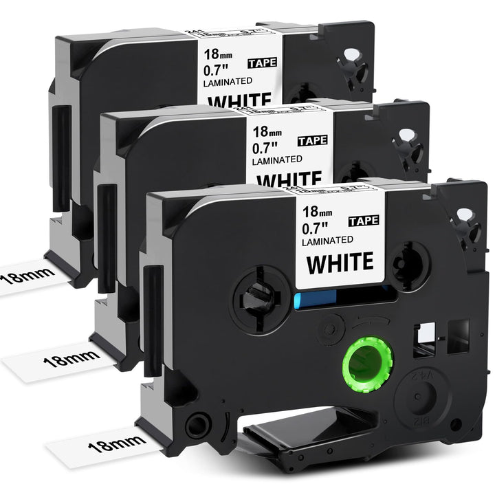 MarkField Kompatibel Schriftband Ersatz für Brother P-Touch TZ TZe-241 18mm 0,7 Laminated Etikettenb