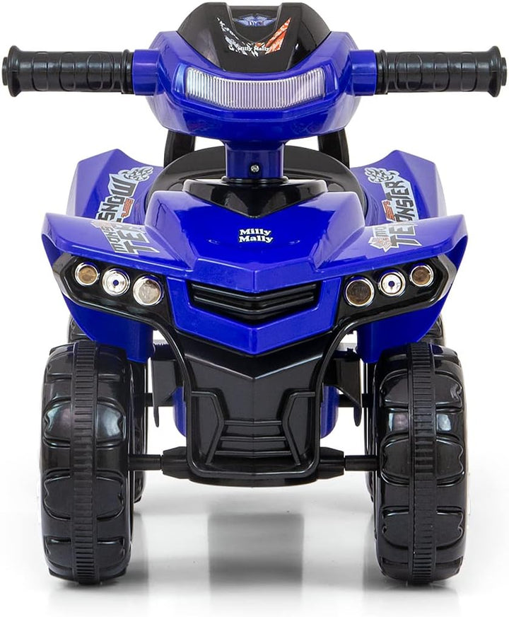 Milly Mally Monster Quad – Rutscher für Kinder, mit interaktivem Lenkrad, Musiktasten, Stauraum, Lic