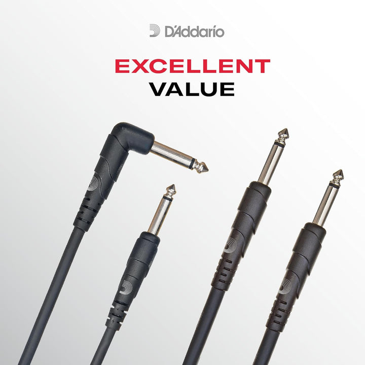 D'Addario XLR Kabel - XLR Mikrofonkabel - Classic Serie - XLR Hembra und 1/4 Pulgadas - 7.62 Zähler