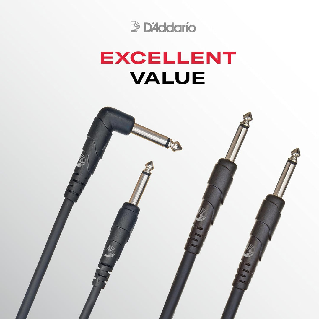 D'Addario Seaker Kabel - Klassische Serie - 1/4 Pulg Macho und 1/4 Pulg Macho - 15.24 Zähler - 1-Pac