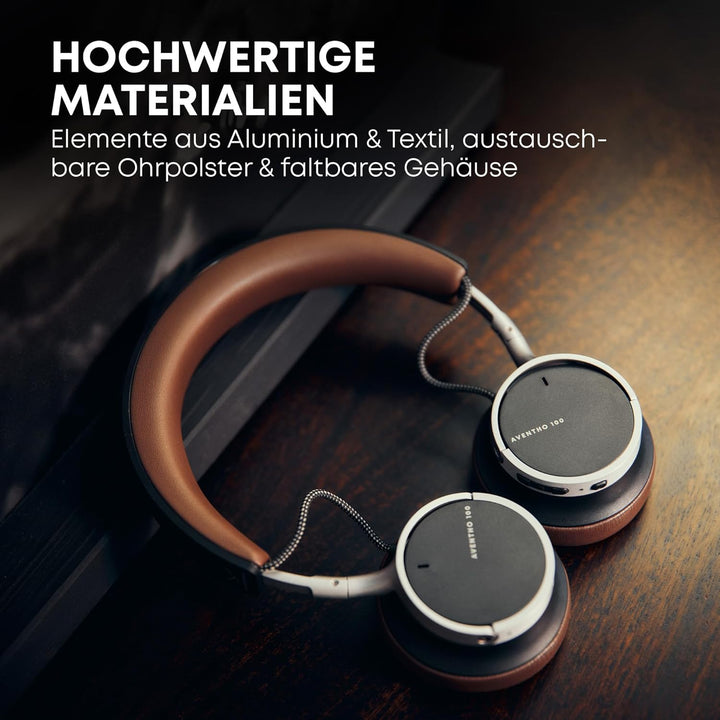 beyerdynamic AVENTHO 100 Wireless On-Ear Kopfhörer mit aktiver Geräuschunterdrückung, 60 Stunden Akk
