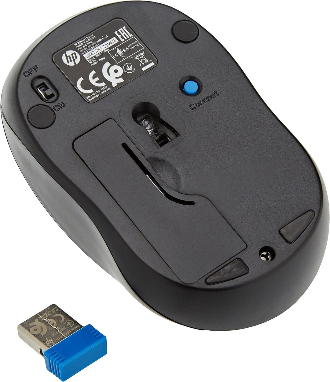 HP 300 Bundle (3ML04AA) kabellose Tastatur und Maus (QWERTZ, 1.600 dpi, USB Dongle, 3 Tasten, Scroll