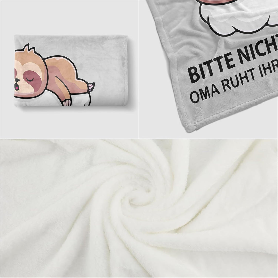 KAAYEE Oma Geschenk, Weiche Decke Sinnvolle Geschenke für Oma zum Weihnachten Geburtstag Muttertag,