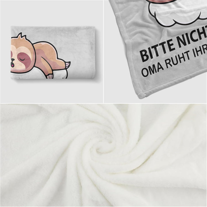 KAAYEE Oma Geschenk, Weiche Decke Sinnvolle Geschenke für Oma zum Weihnachten Geburtstag Muttertag,