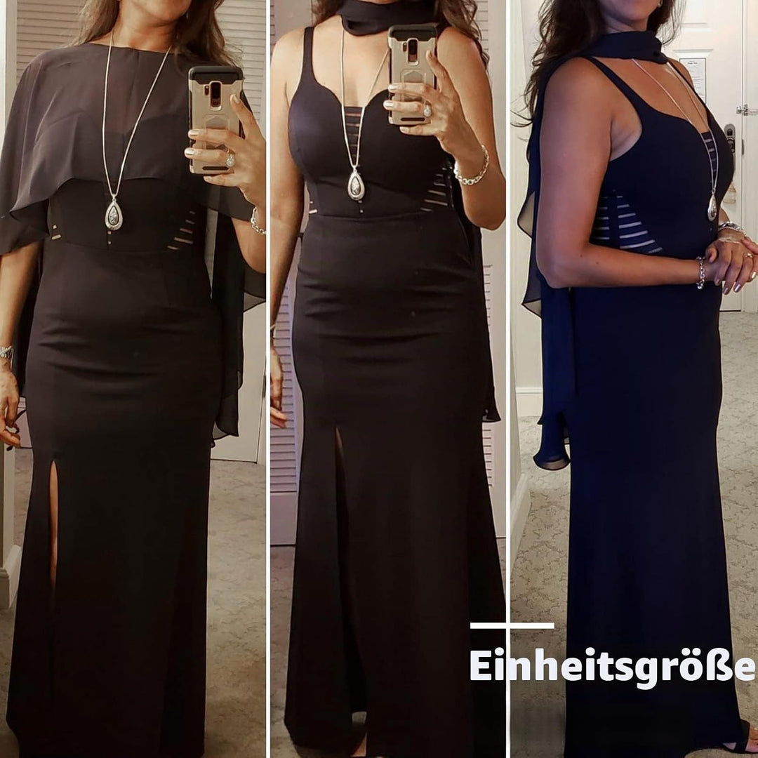 Ladiery Sheer Chiffon Capes Weiche Capelets für Frauen, leichte Tücher und Wraps für Abendpartykleid