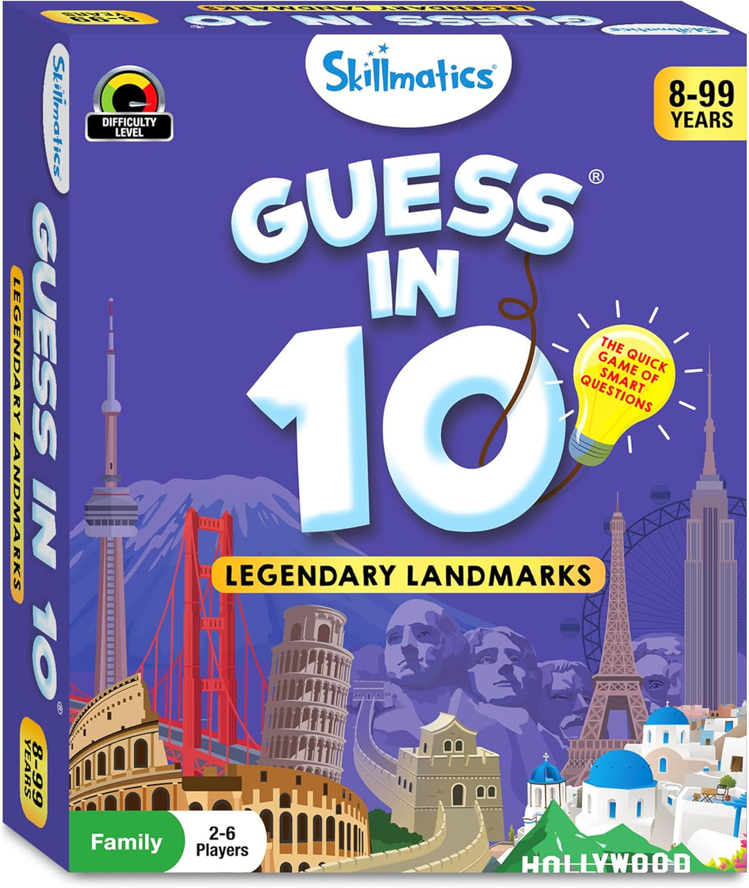 Skillmatics Guess in 10 Legendary Landmarks, Kartenspiel mit cleveren Fragen, extrem unterhaltsam fü