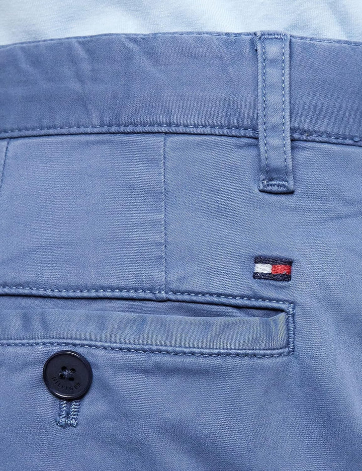 Tommy Hilfiger Herren Gewebte Hosen 28W / 34L Blau (Faded Indigo), 28W / 34L Blau (Faded Indigo)