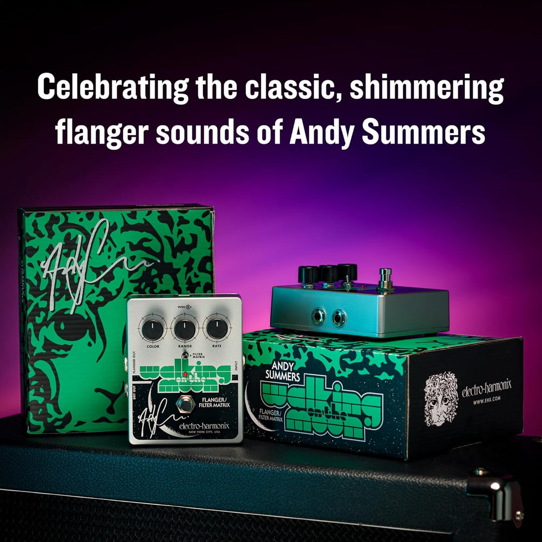 Electro Harmonix Walking on the Moon Andy Summers Sign. Flanger