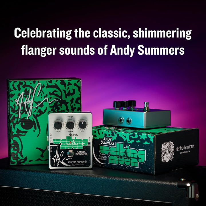 Electro Harmonix Walking on the Moon Andy Summers Sign. Flanger