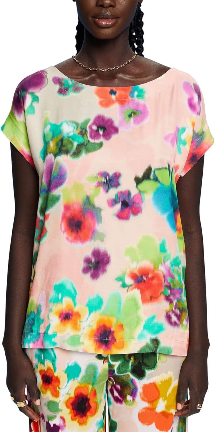ESPRIT Damen T-Shirt S 647/Coral 3, S 647/Coral 3