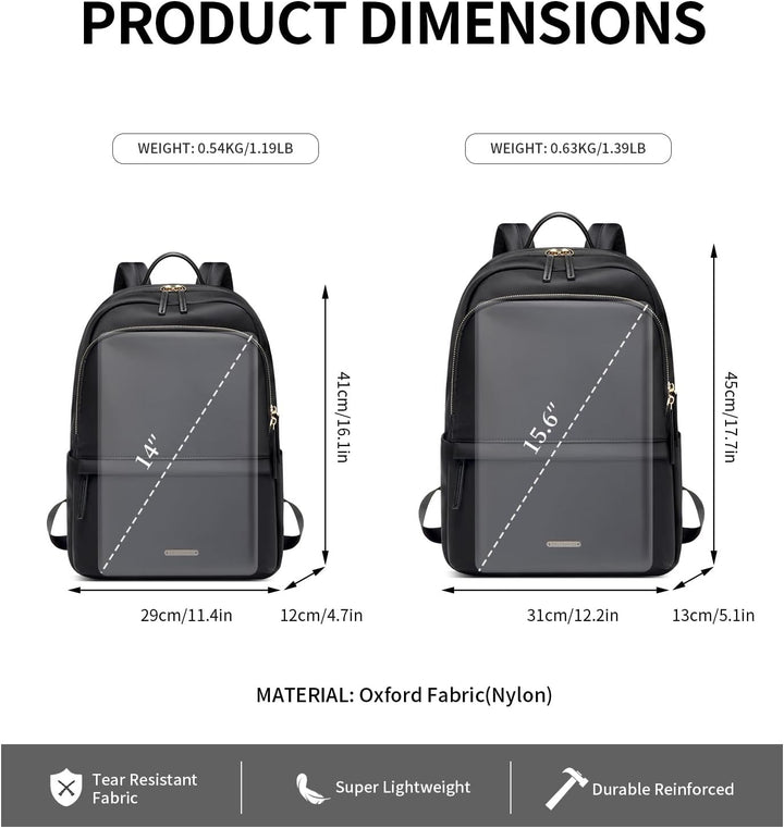 GOLF SUPAGS Laptop-Rucksack für Damen, schmale Computertasche, für Arbeit, Reisen, College, Schule,