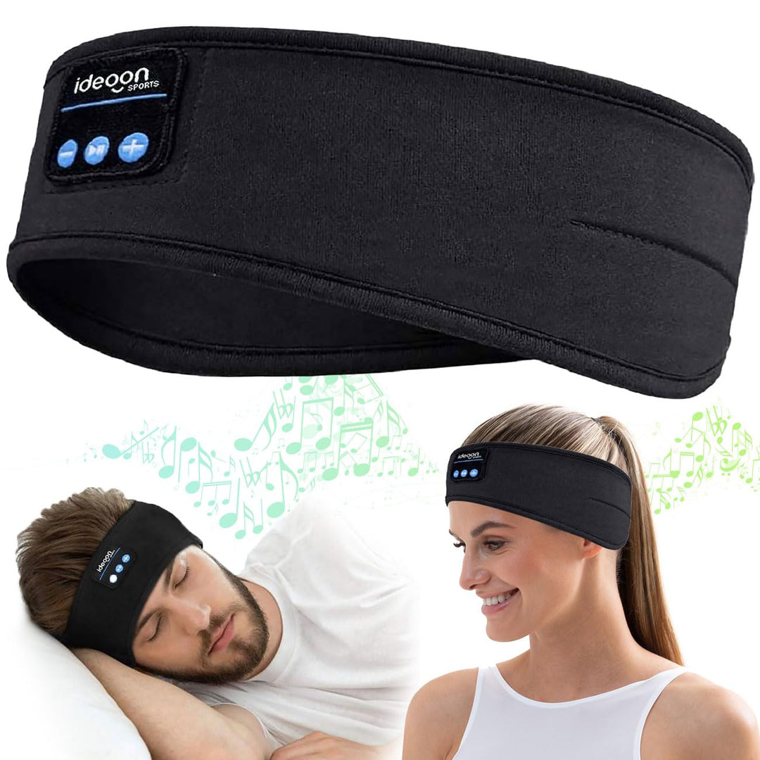ideoon Smartes Kopfhörer-Stirnband, Bluetooth 5.4, Freisprecher & Sprachsteuerung, schwarz: Ein bequ
