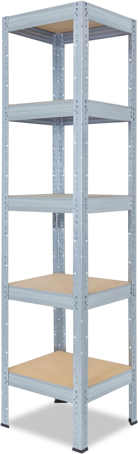 shelfplaza® 180x30x30cm Profi Schwerlastregal verzinkt/Metallregal mit 5 Böden à 200kg Tragkraft/Kel