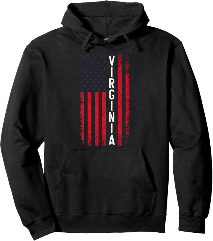 Virginia-Flagge, 4. Juli, amerikanischer Virginian, patriotisch Pullover Hoodie