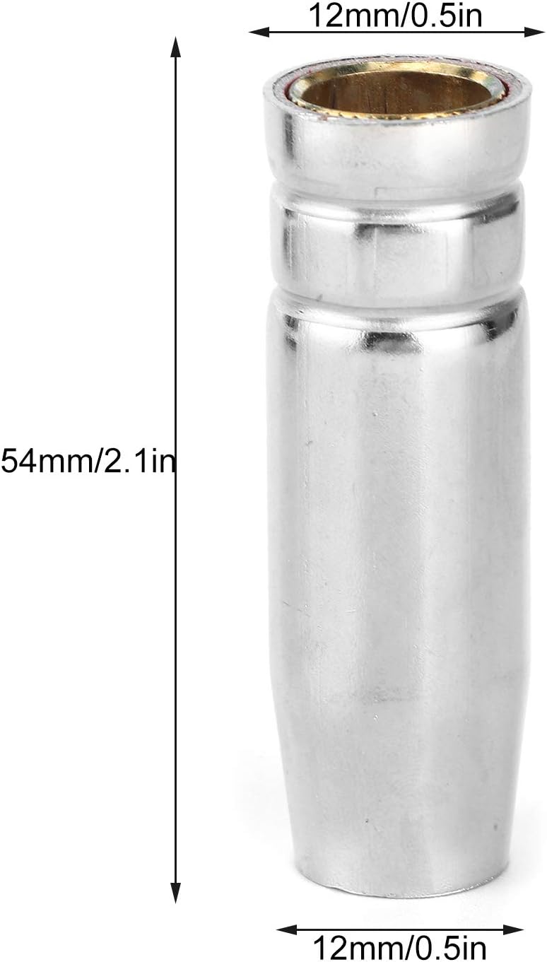 20 Stück 12 mm 0,8 mm Schweissdüsenkontakt-Schweissspitze Passend für MAG/MIG / MB15 / MB14-Brenner