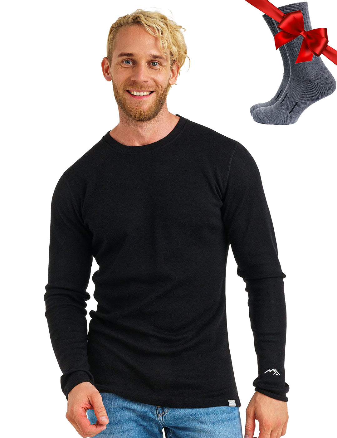 100% Merino Unterwäsche Herren - Merino Langarmshirt Herren Atmungsaktiv Und Feuchtigkeitsableitend
