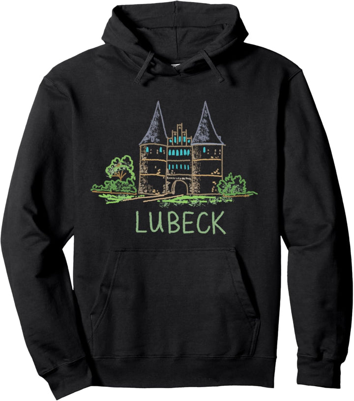 Lübeck Deutschland Kunstgeschenk Männer Frauen Pullover Hoodie