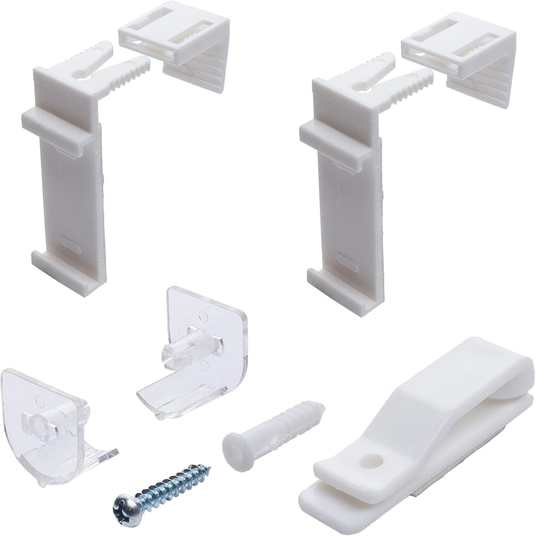 Liedeco® Duo Rollo Klemmfix - 45 x 160 cm Weiss/lichtdurchlässig/stufenlos verstellbar/leichte Innen