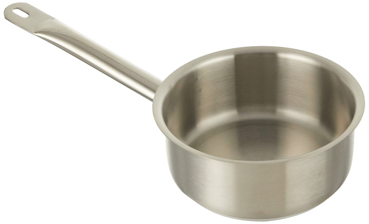 Pentole Agnelli Edelstahl 18/10 Kasserolle niedrig mit Griff 16 cm stahl, 16 cm