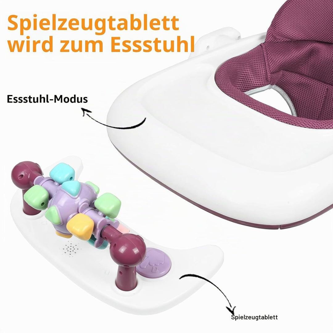 Entwicklungsfreundlicher Lauflernwagen, Lauflernhilfe mit Aktivitäten, Verstellbar, Verstellbarer Ak