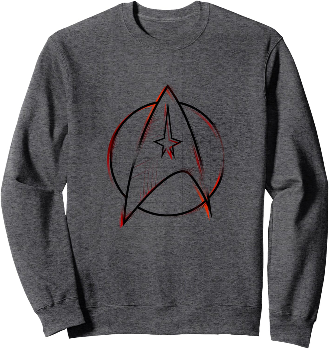 Star Trek: The Original Series Starfleet Sketch Red & Black Sweatshirt