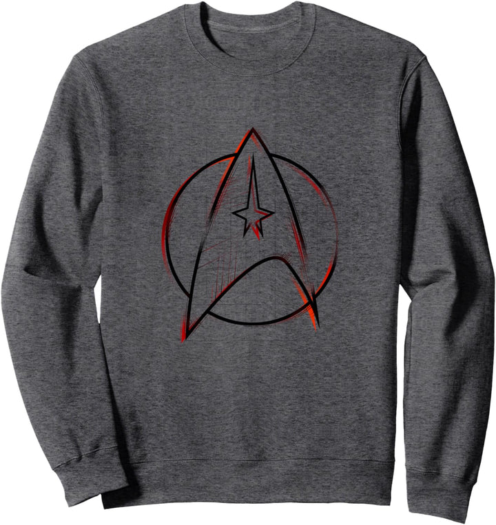 Star Trek: The Original Series Starfleet Sketch Red & Black Sweatshirt