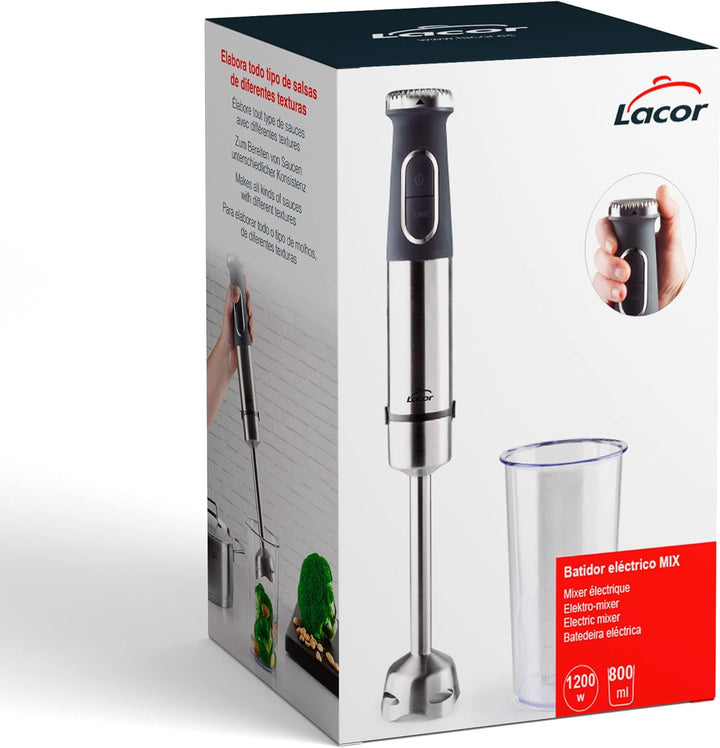 Lacor Garantie Elekrischer Mixer MIX + Glasgefäss, Mixer