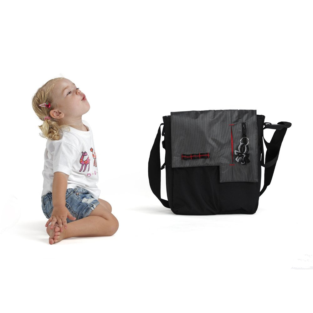 Wickeltasche nine2five Paige - grau/schwarz