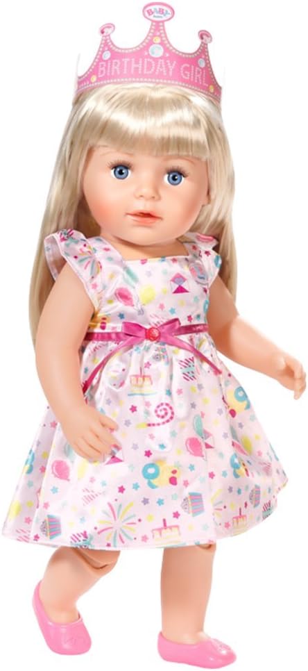 BABY born 825242 Deluxe Party Set Geburtstag Puppenzubehör 43 cm 17-teilig, bunt
