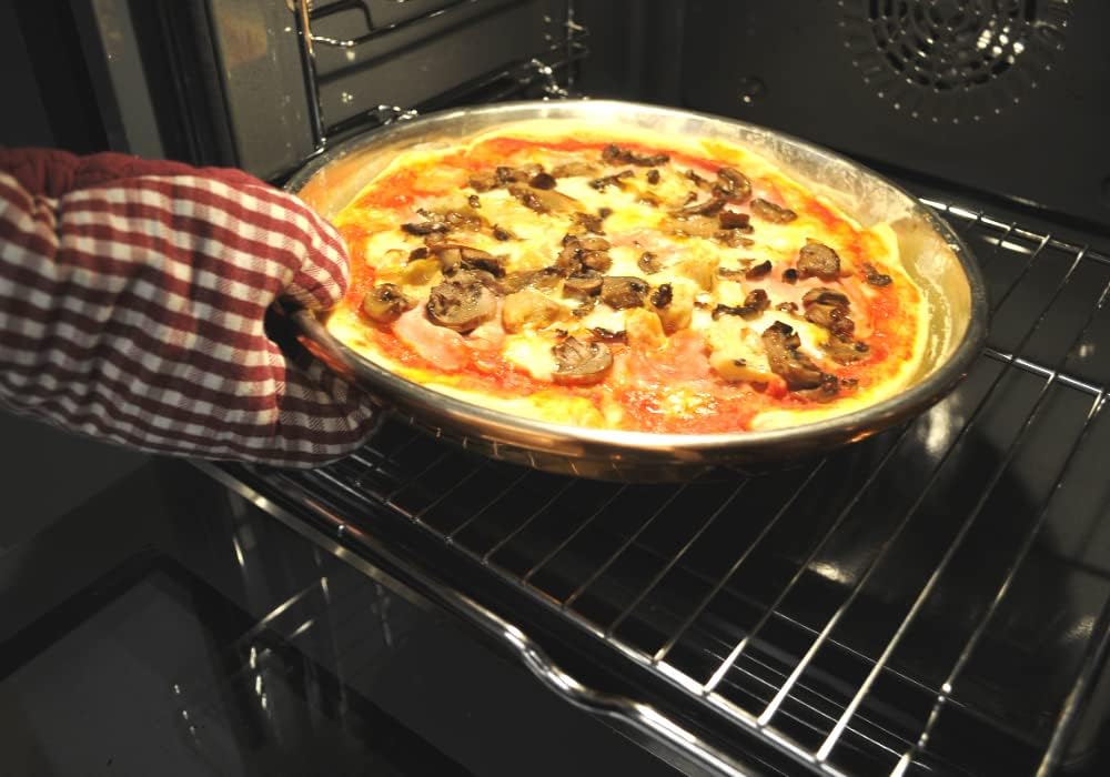 CREARTISTIC 100% Made in Italy - Pizzablech - Kupferbackblech für Pizza - Pizzaform - Pizzablech run