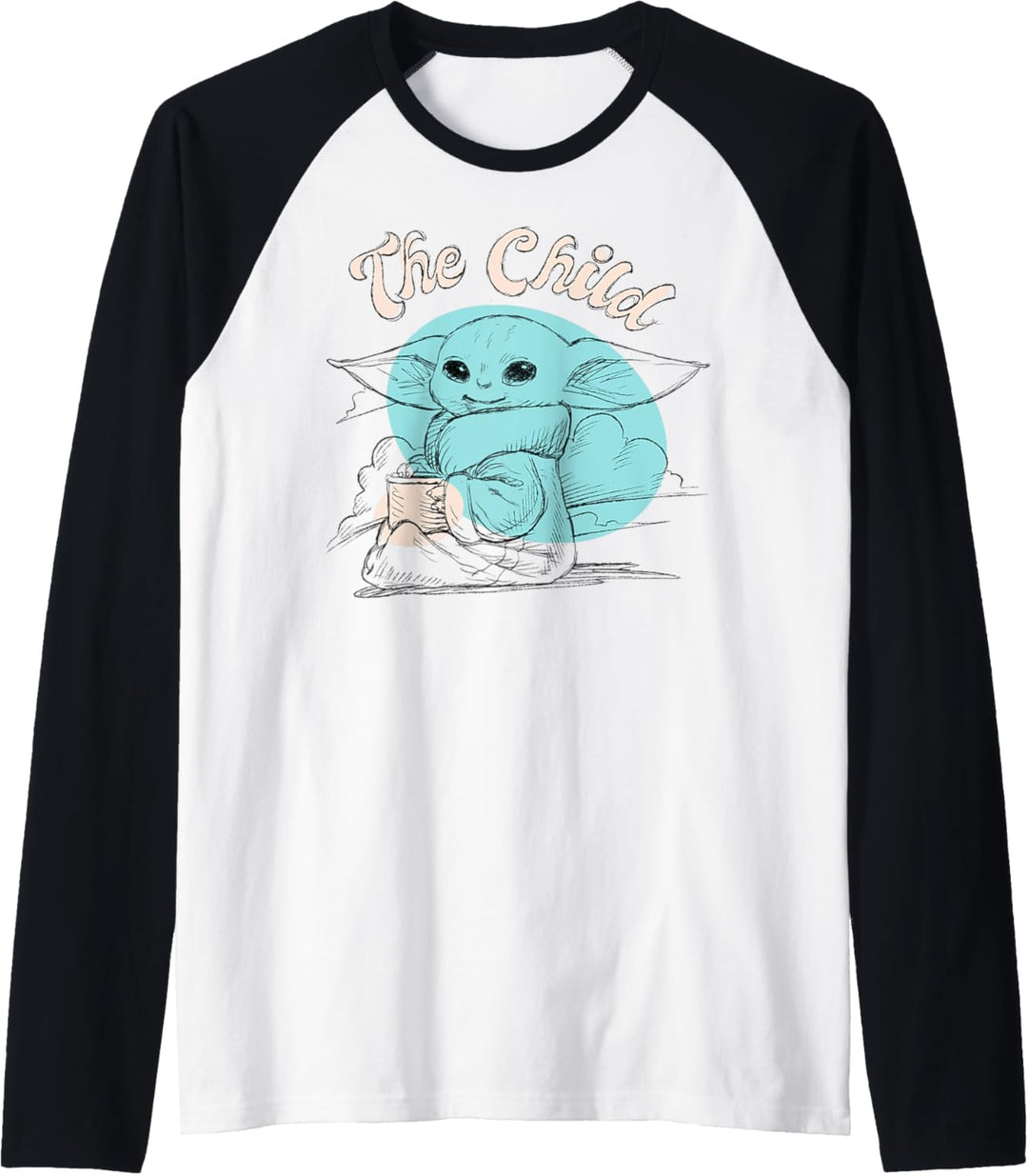 Star Wars Mandalorian The Child Pastel Pencil Raglan