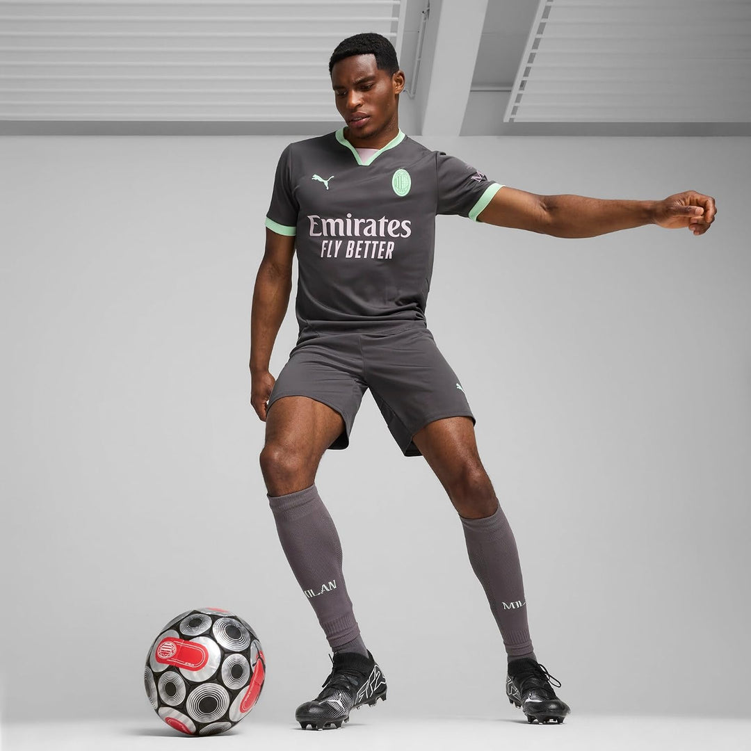 PUMA Herren AC Milan ftblCULTURE T-Shirt ┃Kurzarm-Fussballtrikot Herren XS Grau, Grün., XS Grau, Grü