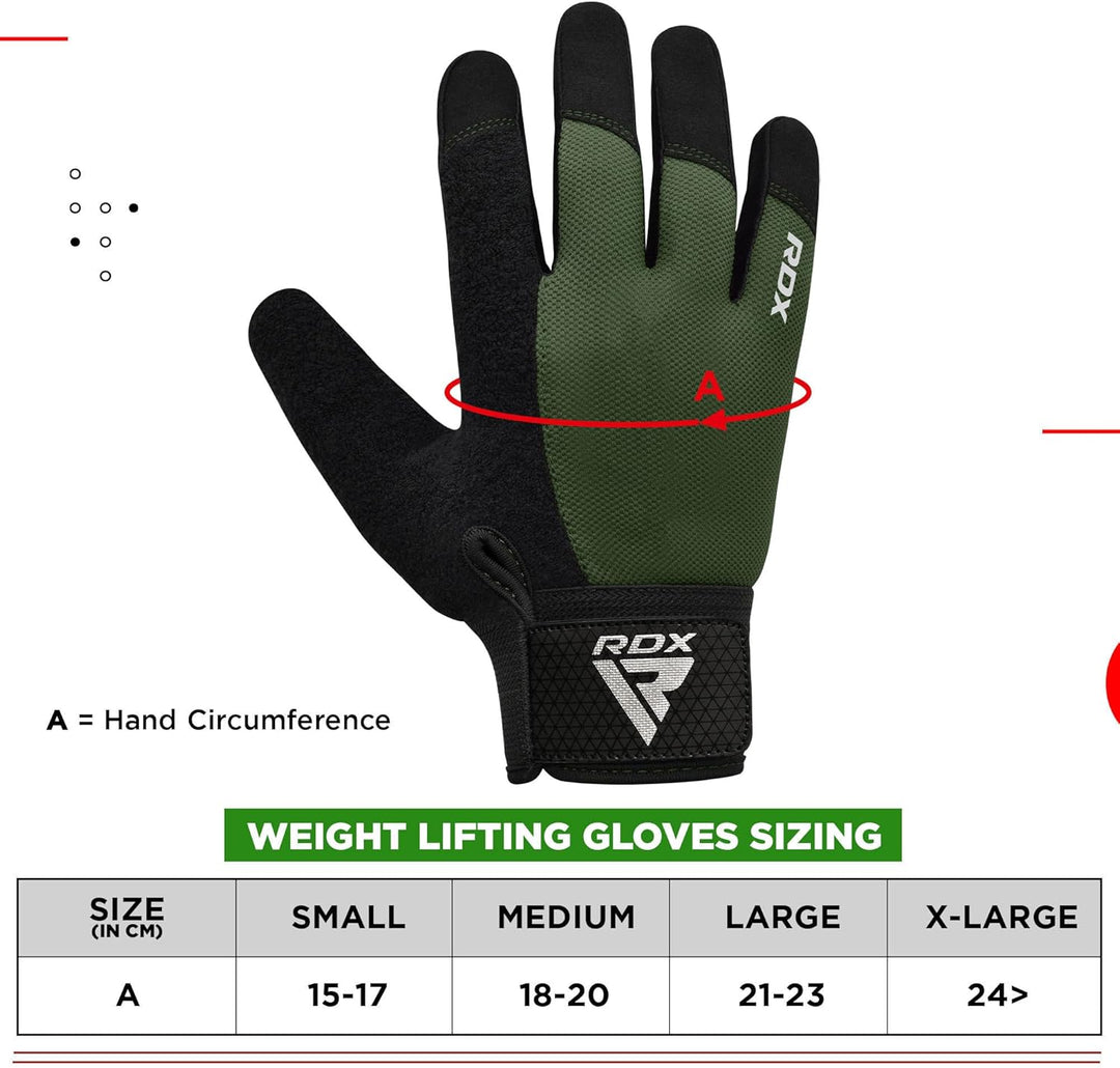 RDX Fitness Handschuhe Vollfinger Damen Herren, Gewichtheben Touchscreen Trainingshandschuhe, Bodybu