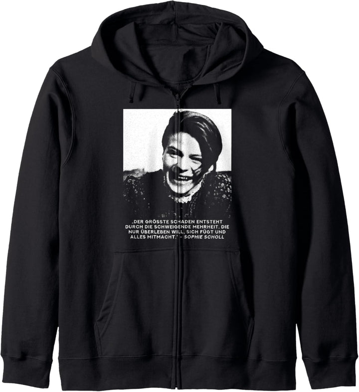Sophie Scholl - Freidenker für Frieden & Freiheit Kapuzenjacke
