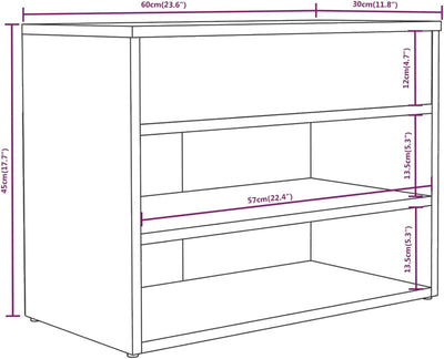 Tidyard Schuhbank Schuhregal Aufbewahrungschrank Dekorationsgegenstände Garderobenbank Schuhschrank