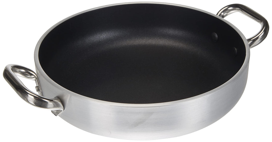 Pentole Agnelli ALSA2110S24 Pfanne mit Griffen, Aluminium, Silber, 24 cm, 24 cm