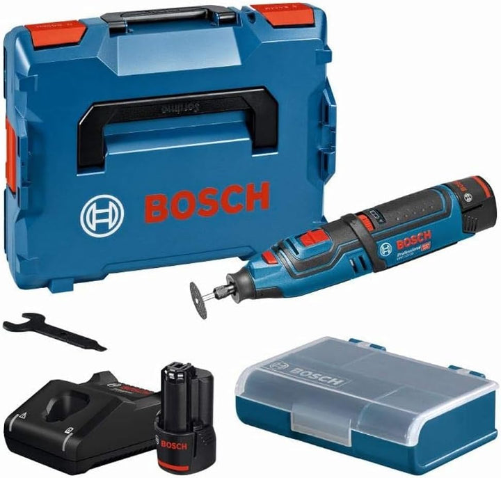Bosch Professional 12-V System Akku Rotationswerkzeug (Leerlaufdrehzahl: 5.000 - 35.000 min-1, Schne