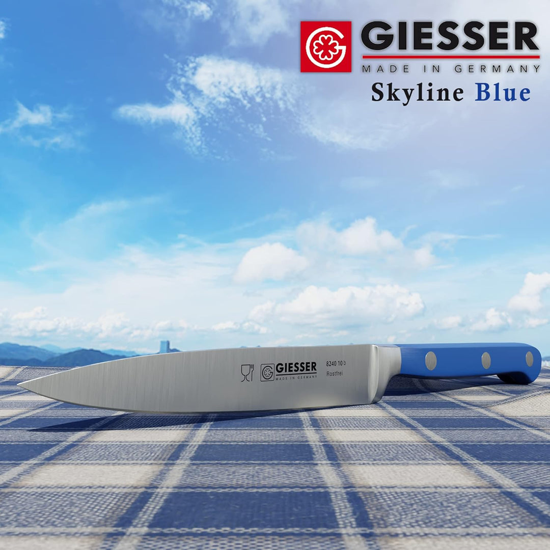 Giesser seit 1776 - Made in Germany - Spickmesser geschmiedet blau Skyline Blue, 10 cm, Officemesser
