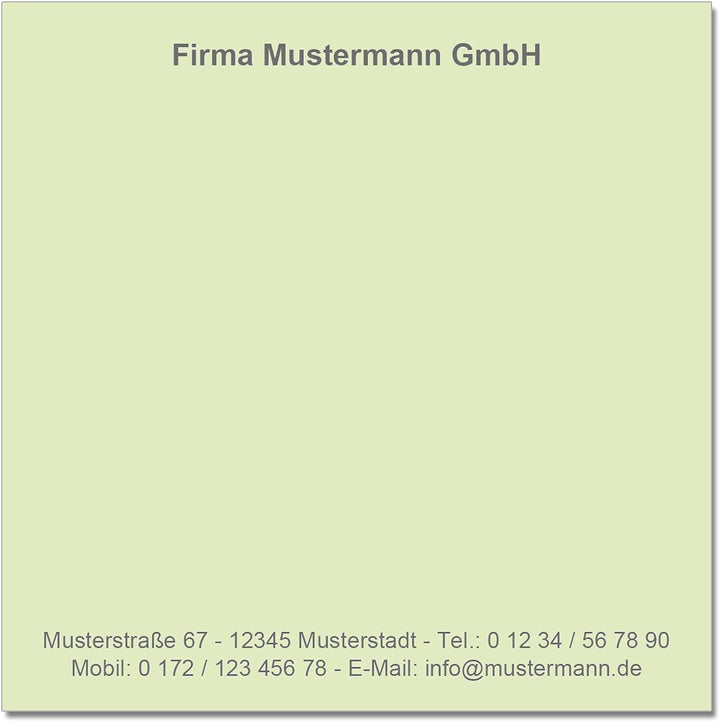 500 Notizzettel personalisiert in praktischer Zettelbox mit Stiftehalter 10 x 10 cm (hellgrün), hell