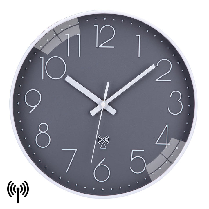 VIVILINEN Funkuhr geräuschlos Wanduhr Ohne Tickgeräusche Modern Funkwanduhr Lautlos Wanduhr Nicht Ti