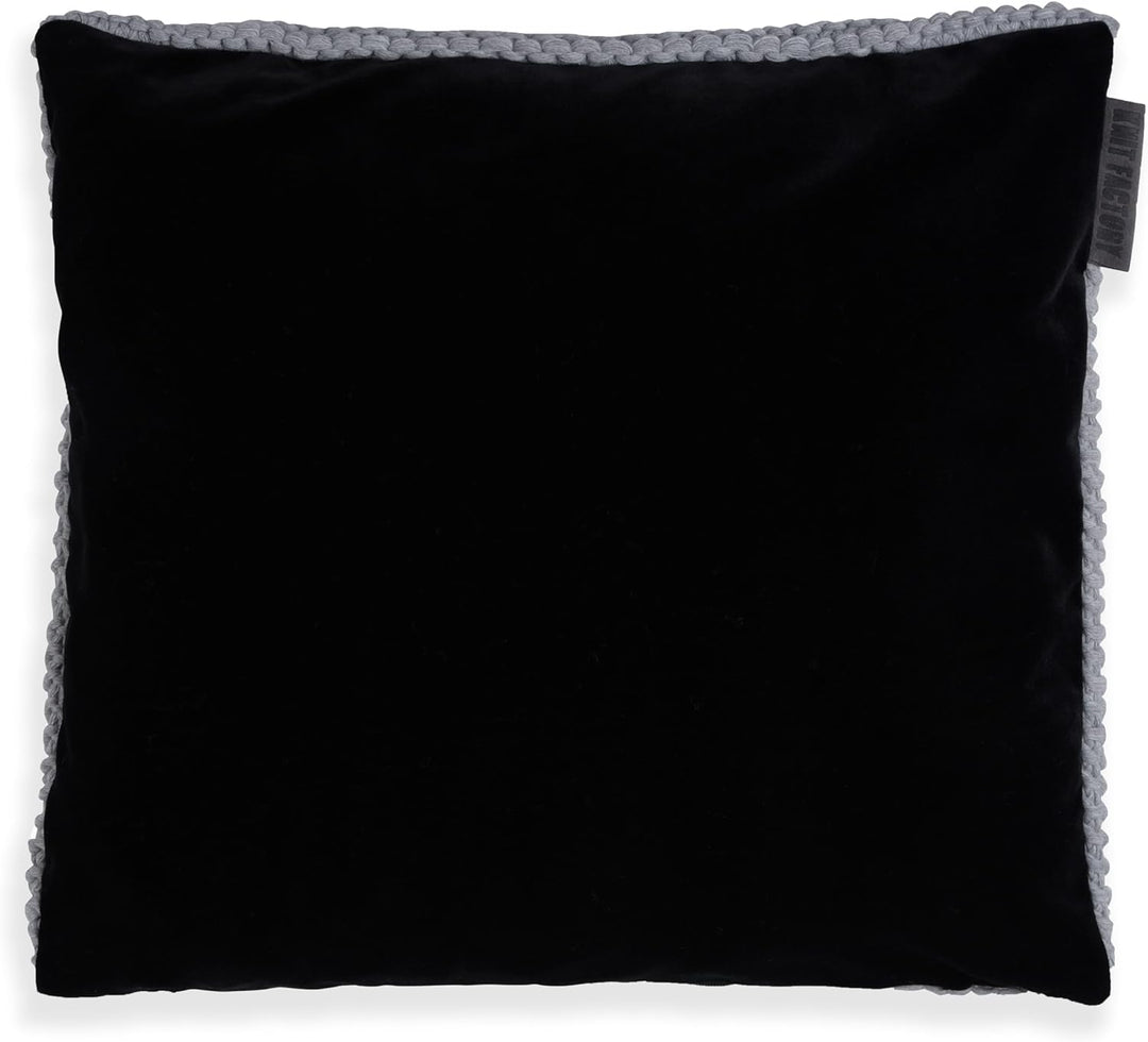 KNIT FACTORY - Vinz Kissen - Grau - 50x50 cm 50x50 cm Grau, 50x50 cm Grau