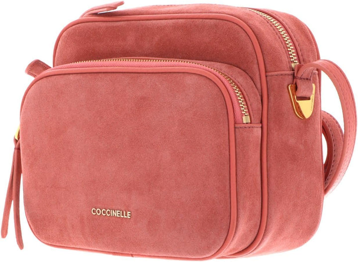Coccinelle Lea Suede Umhängetasche Koralle