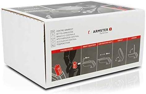 Armlehne Spezifische Armlehne Schwarz Armster 2 für Seat Ibiza (08-14). Mit Staufach und faltbar. SC