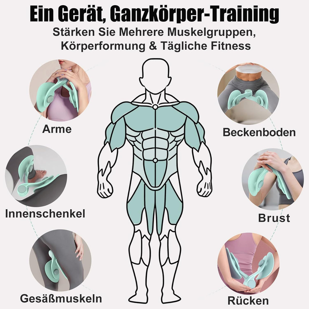 Oberschenkeltrainer 35lb Beckenboden Trainer Damen für Frau Beinpresse Po Trainer für Zuhause MäNner