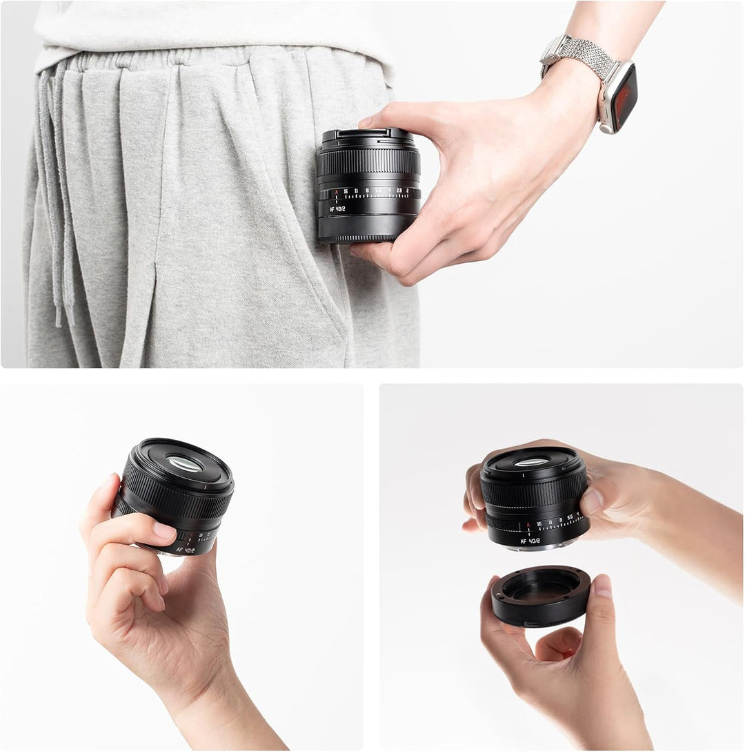 TTARTISAN AF 40mm F2 L Mount Vollformat Autofokus Objektiv, Grosse Blende Kompaktes Leichtes Kamerao