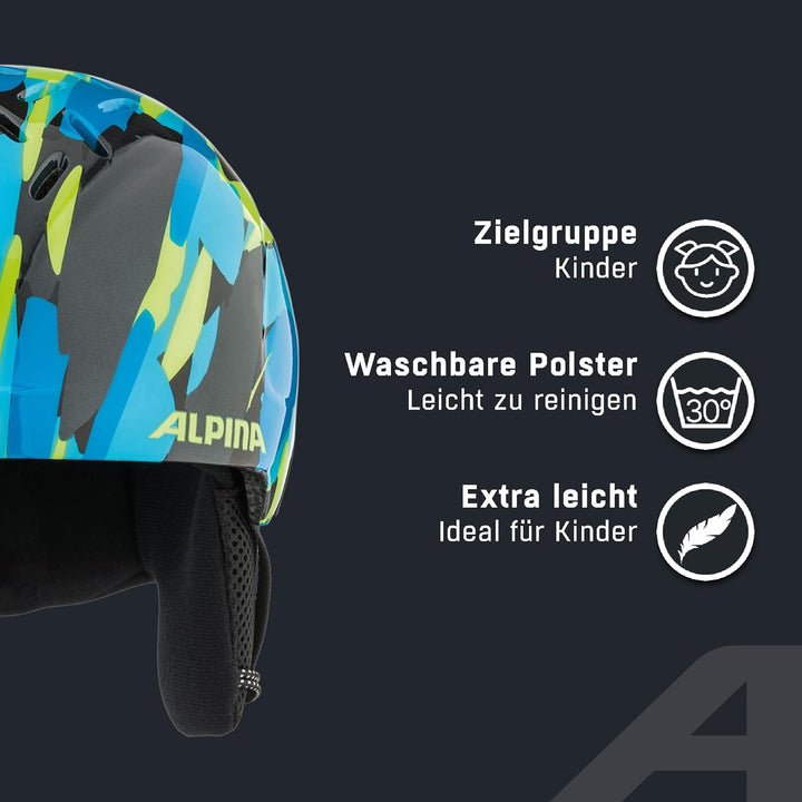 ALPINA ZUPO DISNEY SET - Hochwertiges, Sicheres &amp; Exklusives Disney Set aus Skibrille &amp; Skihelm Für